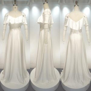 Basque Waist Wedding Dress