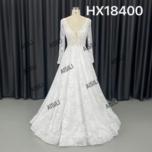 Luxury V-neck Mermaid Wedding Dresses
