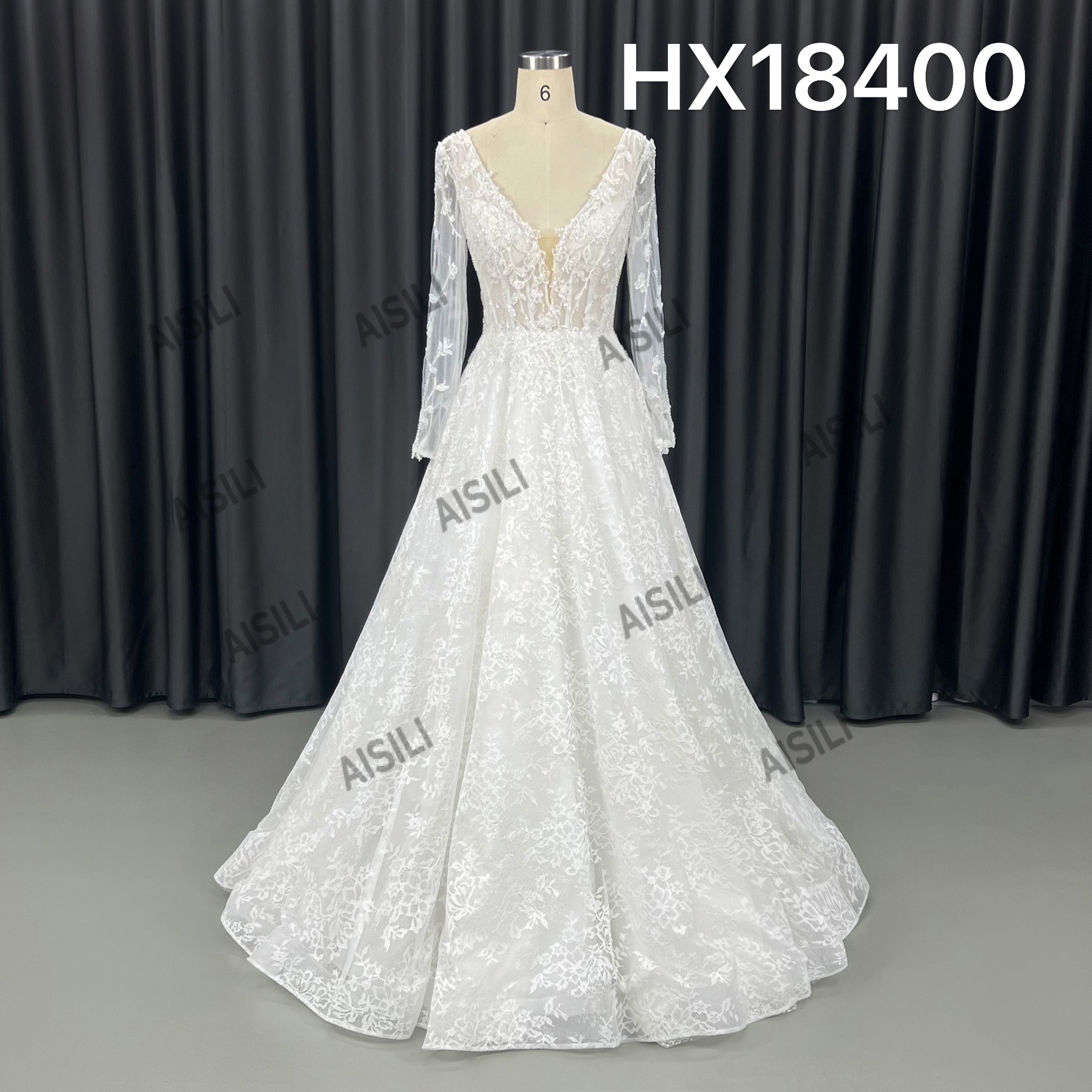 Luxury V-neck Mermaid Wedding Dresses